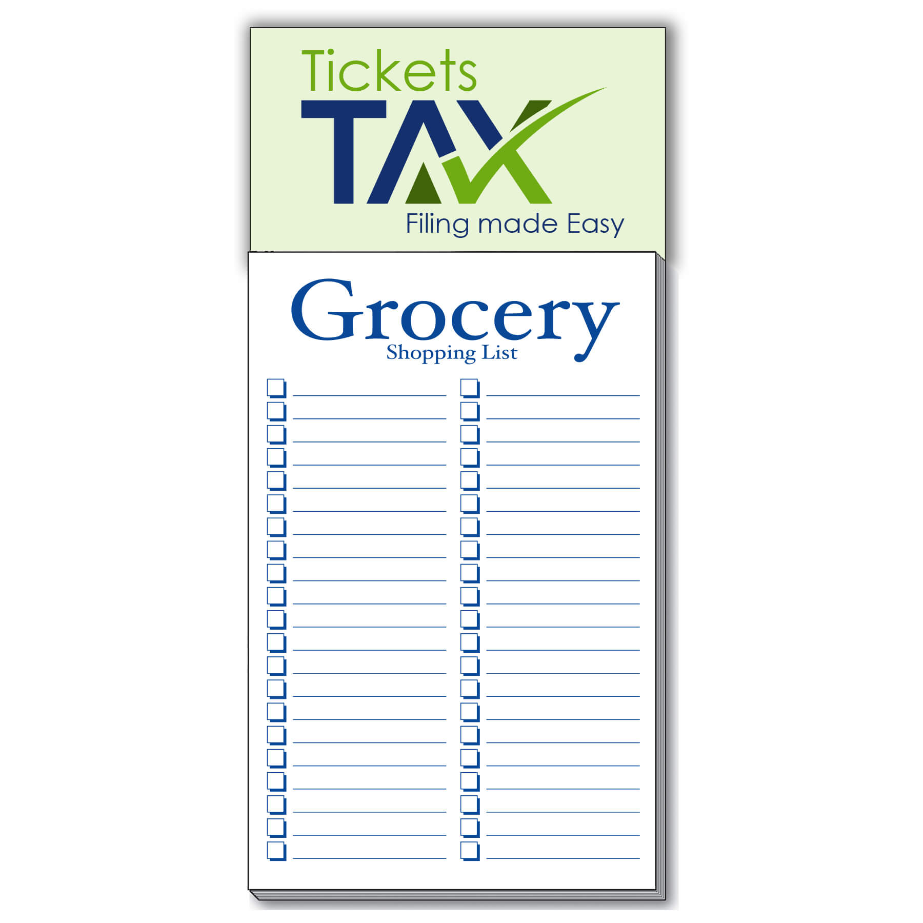 Imprinted Magnet with Grocery List Pad